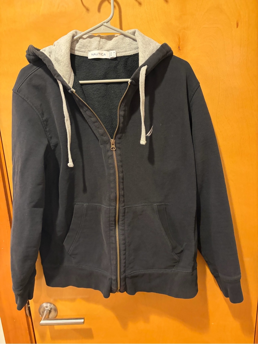 Nautica Men’s black Zip Hoodie Sweatshirt men’s M